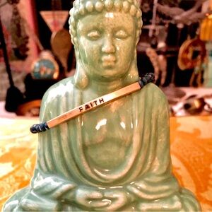 Anthropologie Faith Tassel Beaded Bracelet